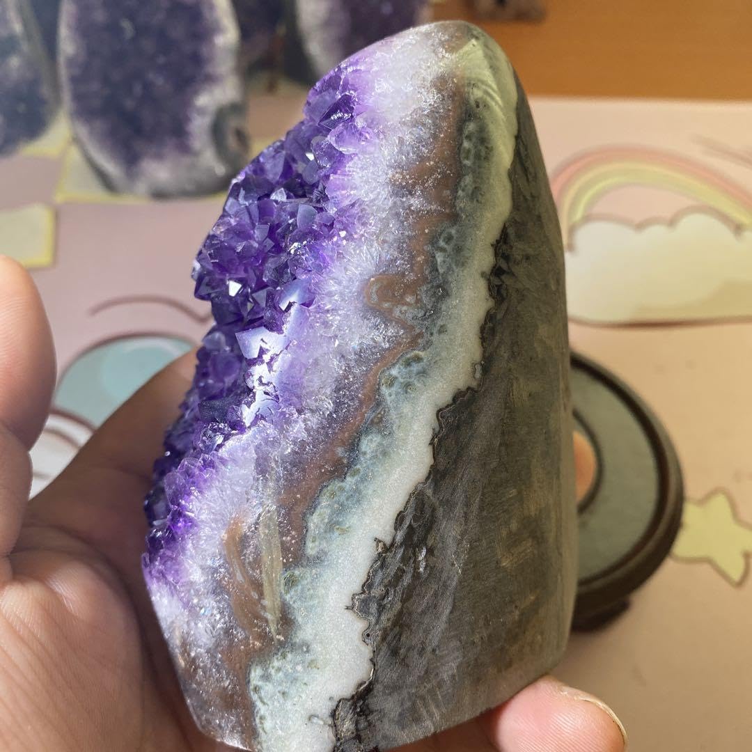 Amazon.co.jp: 極上ウルグアイ產アメジストクラスター原石（幸運水晶